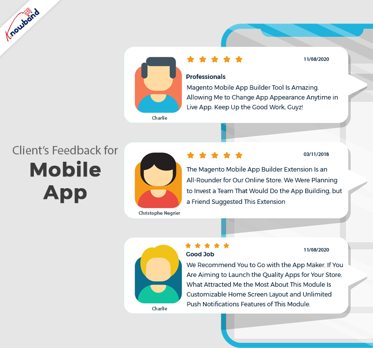 knowband mobile app customer feedback 